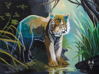 Acrylic Tiger - Wip 2