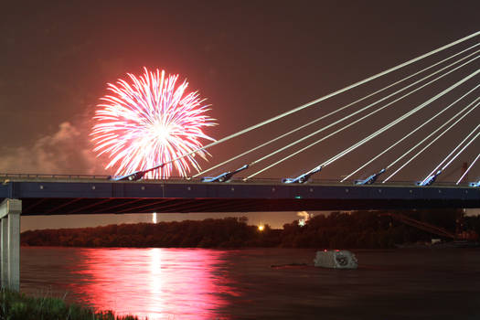 Fireworks Over Missouri River