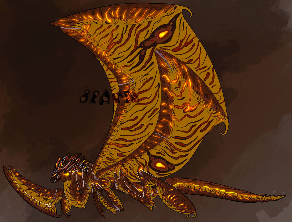 Giant Fiery Insect by brauum on DeviantArt