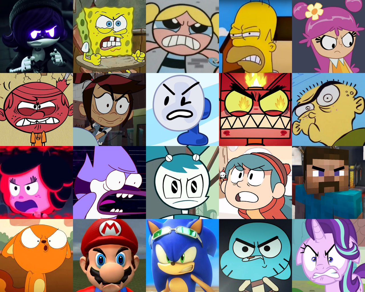 angry characters that i found by raymond129 on DeviantArt