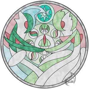 Ralts Line in Stained Glass