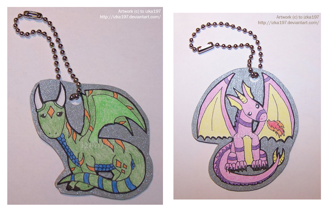 Dragon Keychains 8D