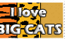 love big cats stamp