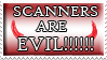 Evil scanner stamp