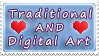 Tradi AND Digi Art Love stamp