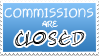 Commissions Closed Stamp