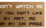 Don't watch stamp