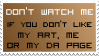 Don't watch stamp