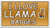 Love Llamas stamp