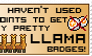 no points for llamas stamp
