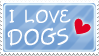 I love dogs stamp by izka197
