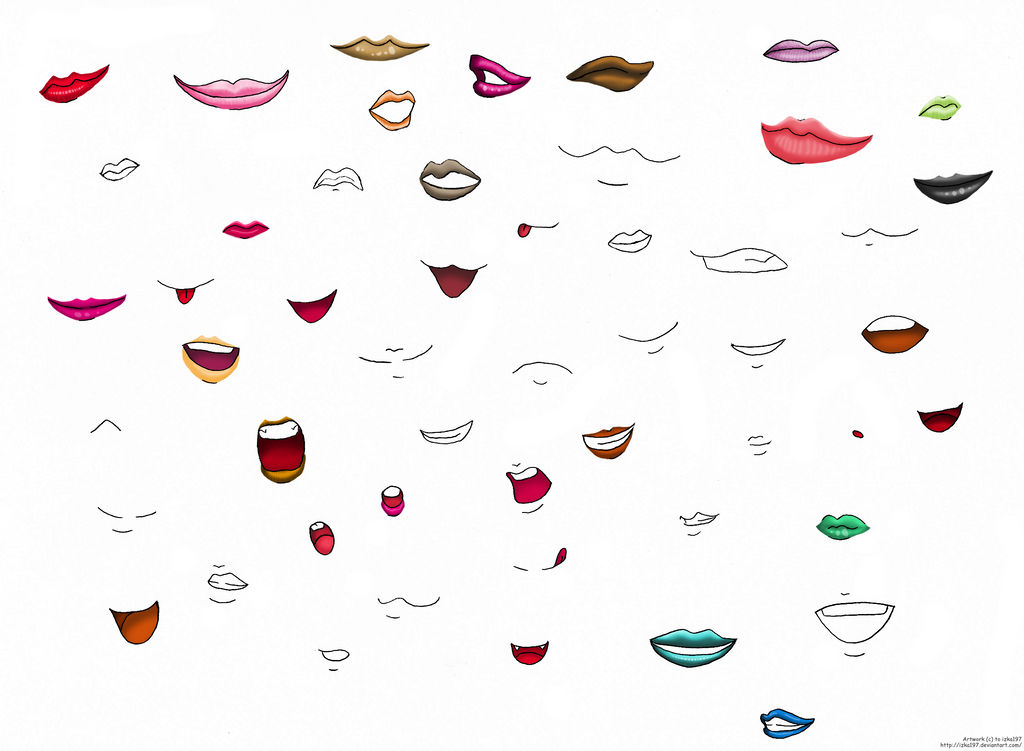 Anime lips and mouths by izka197 on DeviantArt