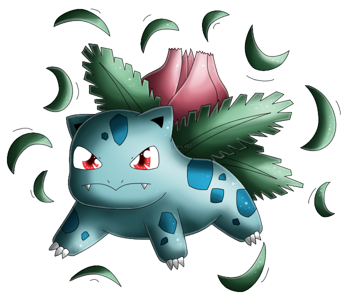 Pokedex 002: Ivysaur- Razor Leaf