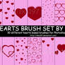 Hearts Brush Set