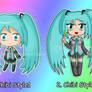 Miku in different chibi styles