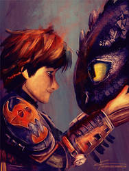 Hiccup and Toothless