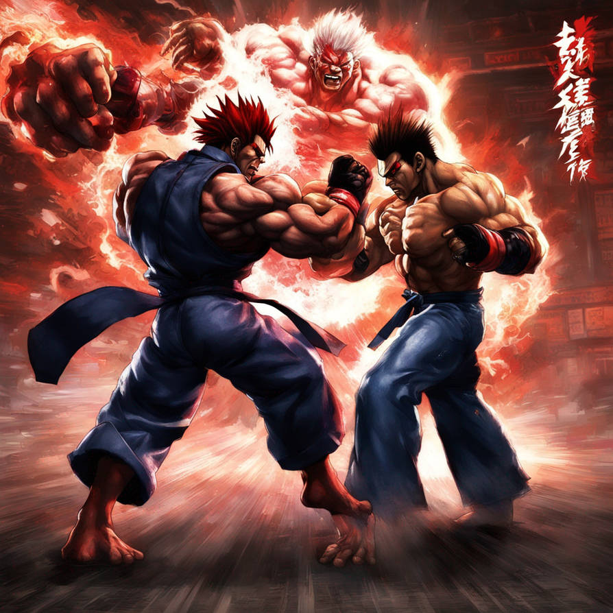 tekken 7 crossover revival! crossover event gacha:... Kazuya Mishima vs akuma (street fighter vs tekken) by Ogman213 on ...