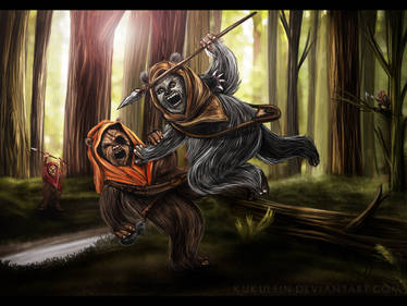 Fighting Ewoks