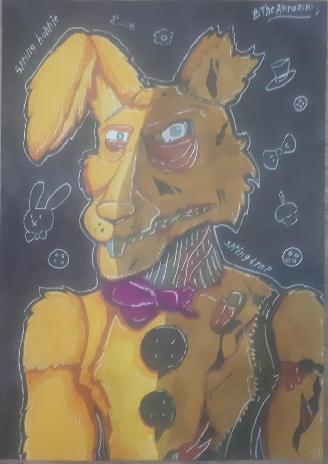 Mutated Spring Bonnie spring bonnie by TheAnnanim on DeviantArt