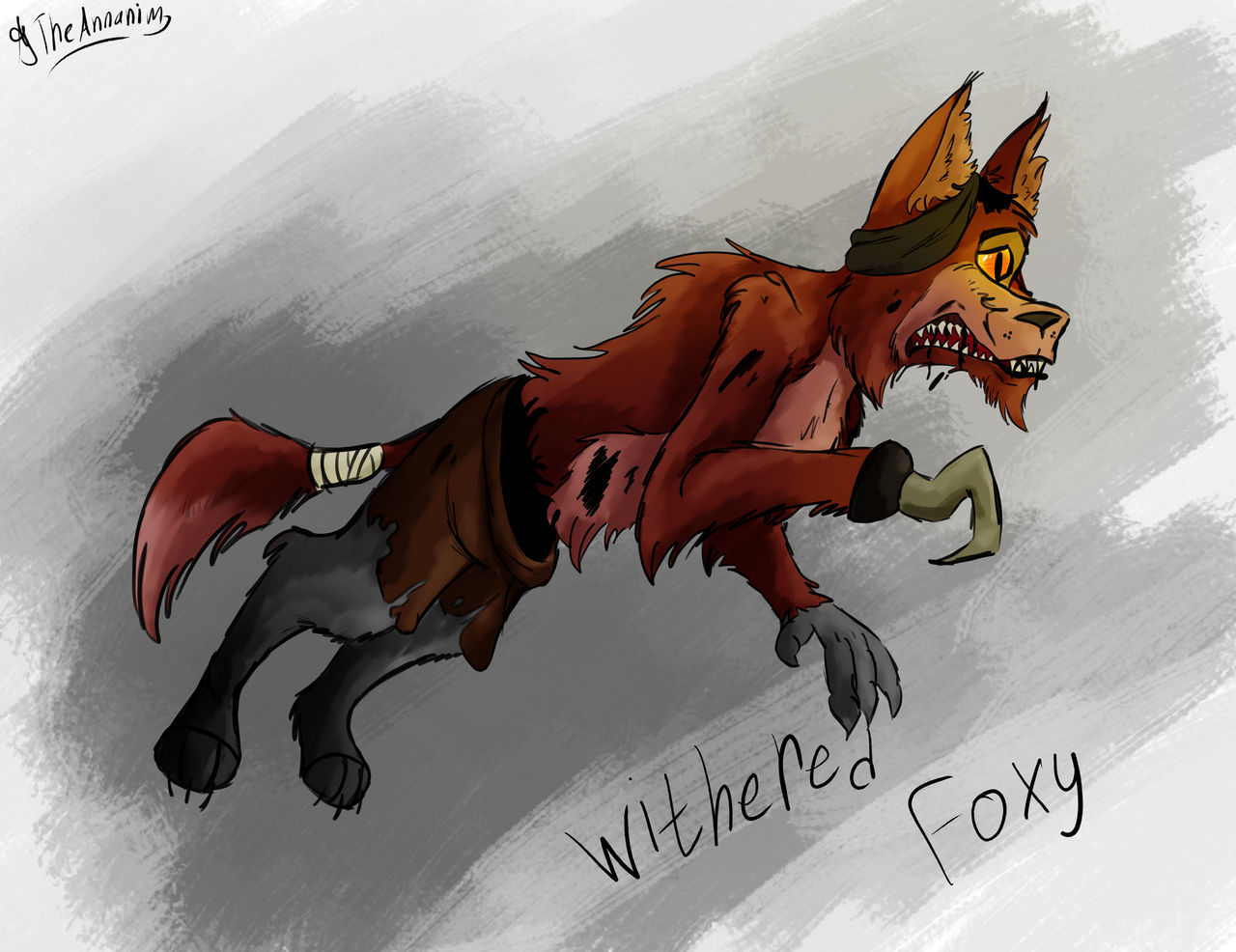 Gmod FNAF  Foxy VS. Withered Foxy! 