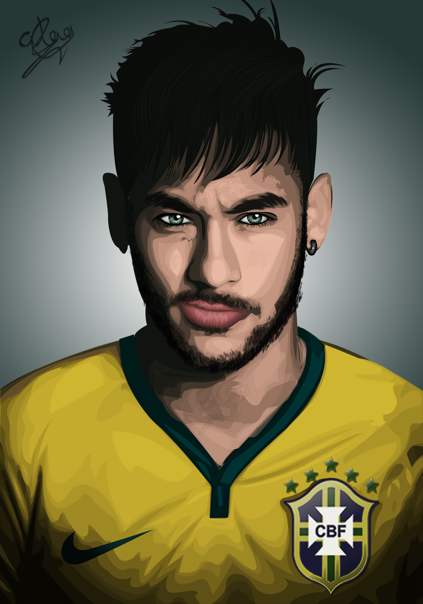 Neymar vector art