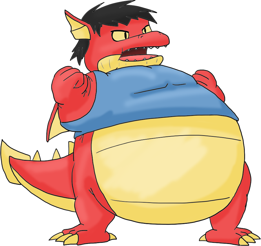 Fat Red Ragon TRADE - Dan the fat red dragon by Capo16 by JuacoProductionsArts on ...