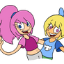 Rika and Lyloo (CandiTheWildPig redraw)