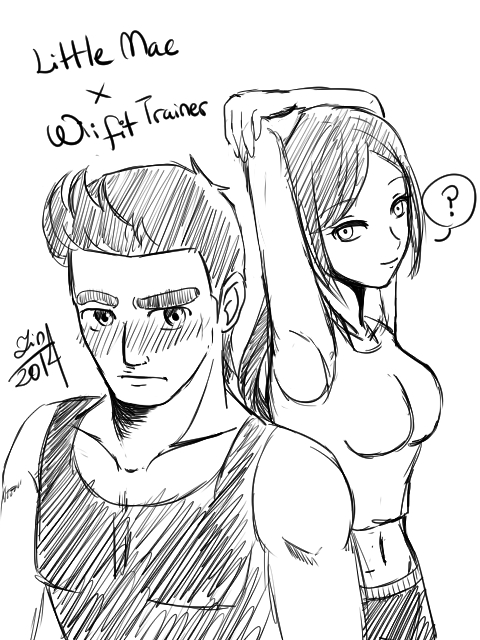 Little Mac X Wii Fit Trainer