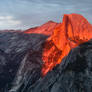 Half Dome on Fire