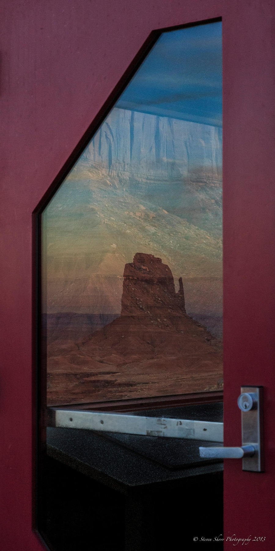 Reflecting on a Mitten at Sunset