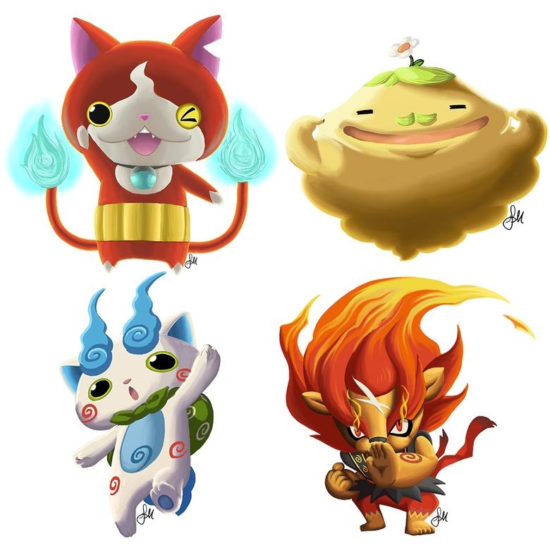 Yo-kai Watch Characters by GabrielaMichelle on DeviantArt