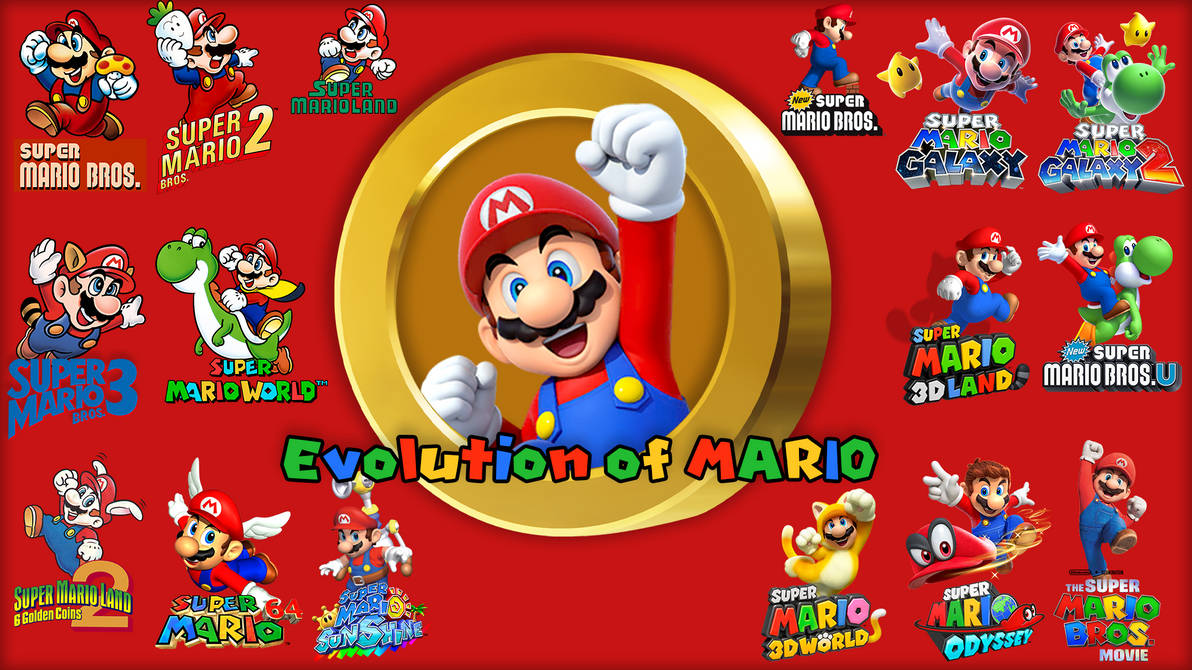 Evolution of Mario Wallpaper by Pokemonmain05 on DeviantArt
