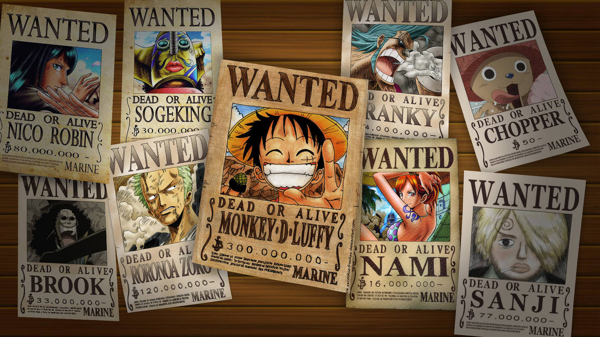Straw Hats Wanted Poster Wallpapers by Pokemonmain05 on DeviantArt