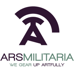 Ars Militaria group header/logo|Purple/turquoise