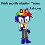 Pride Month Adoption Tenrec Rainbow open