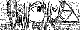 Link and Zelda (Mii Verse Drawing)