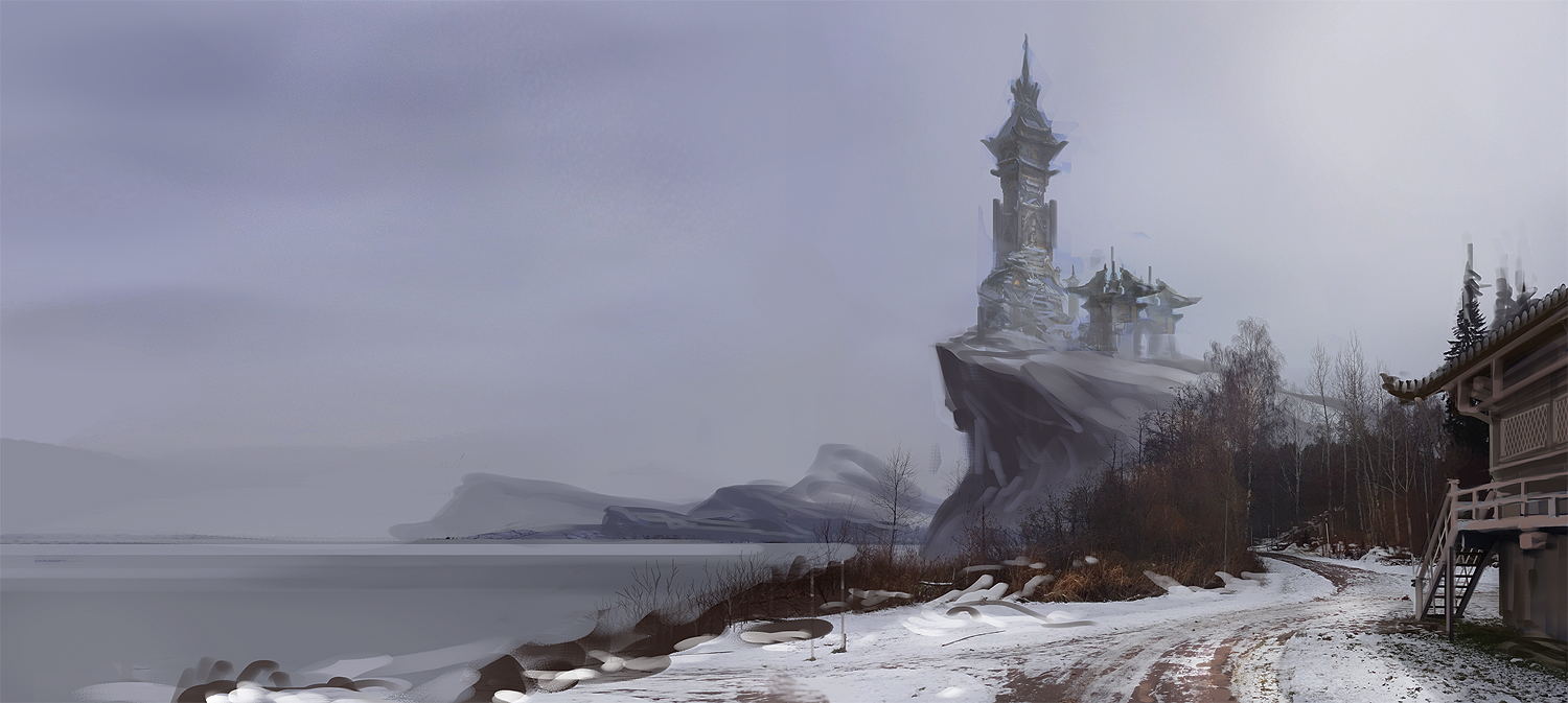 Winter lakeshore (artbook)