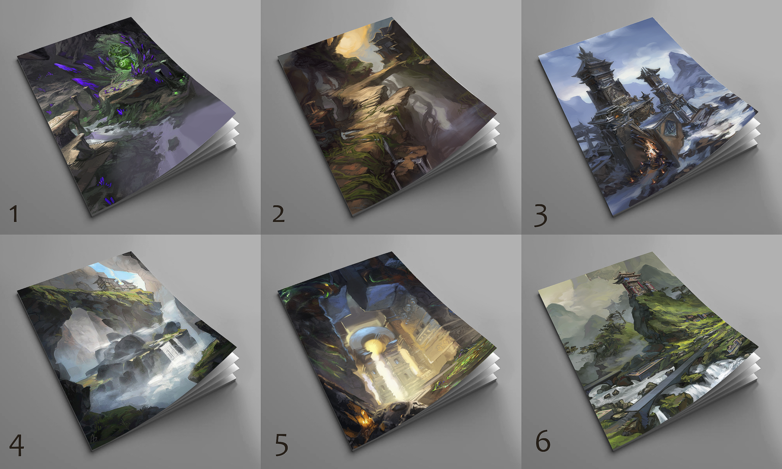 Artbook cover samples