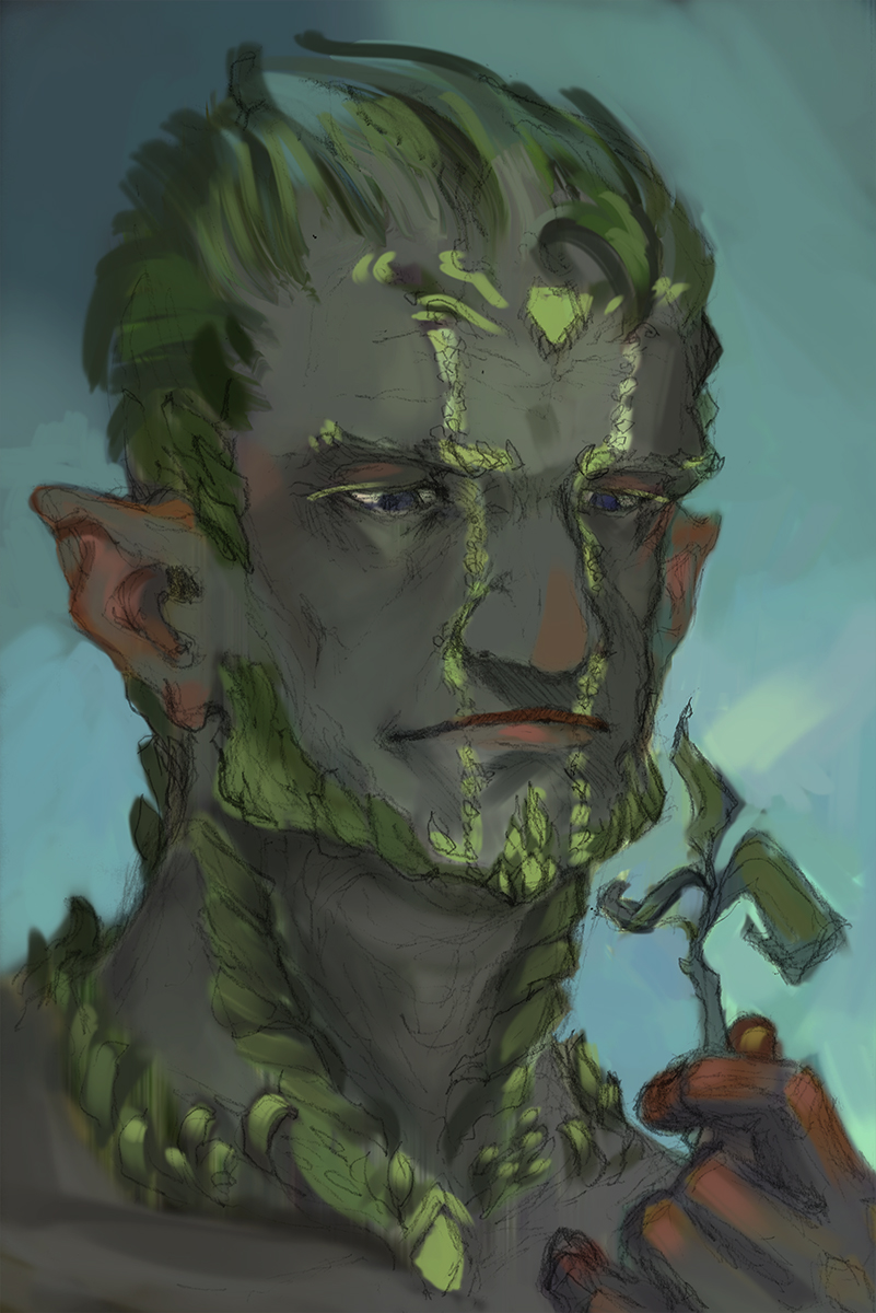 Druid-elf dude WIP