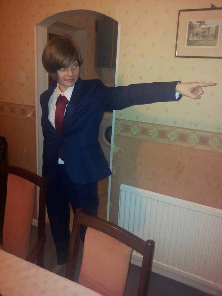 Half Complete Phoenix Wright Cosplay