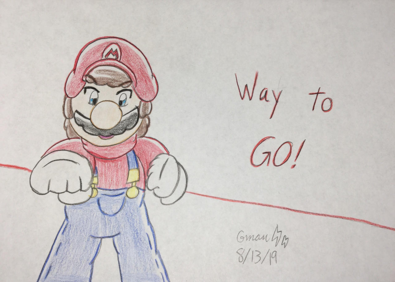 Mario Optimistic Mario Motivates by GamerBlitz77 on DeviantArt