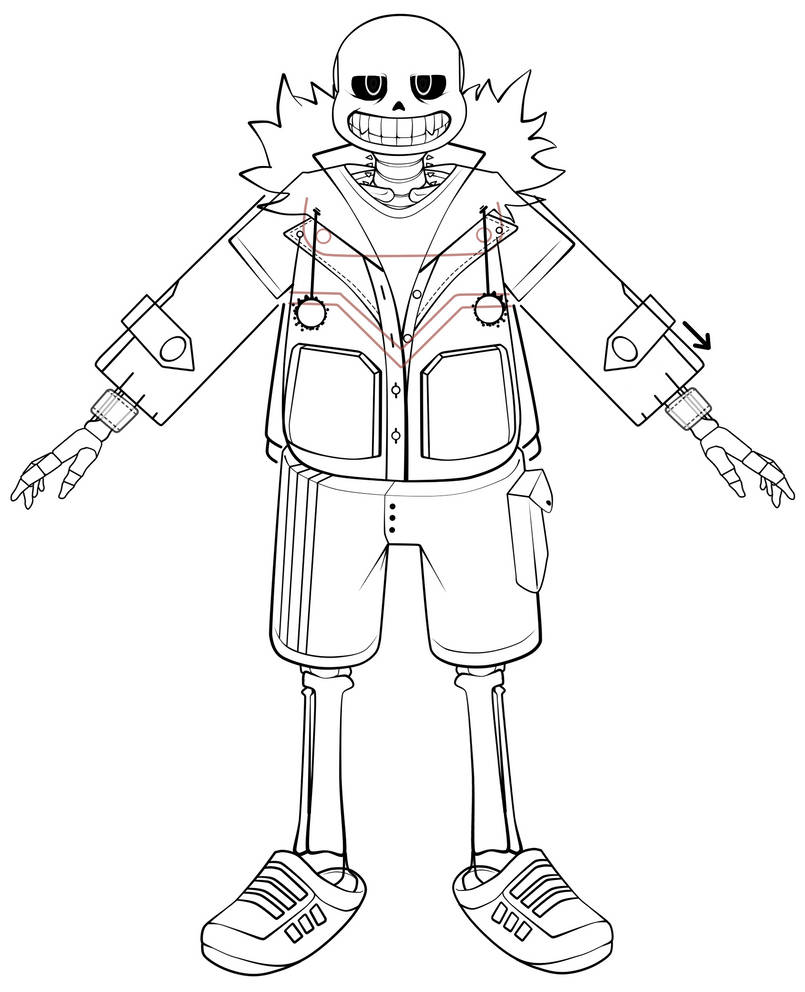 Sans design plans by 495557939 on DeviantArt