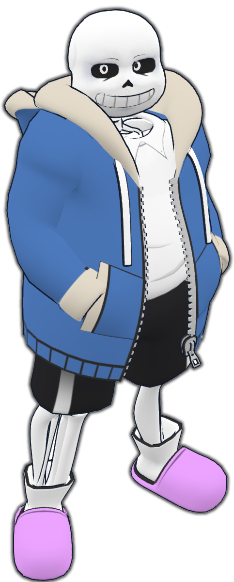 MMD SN-SDver Undertale Sans 3d Model Preview2 by 495557939 on DeviantArt