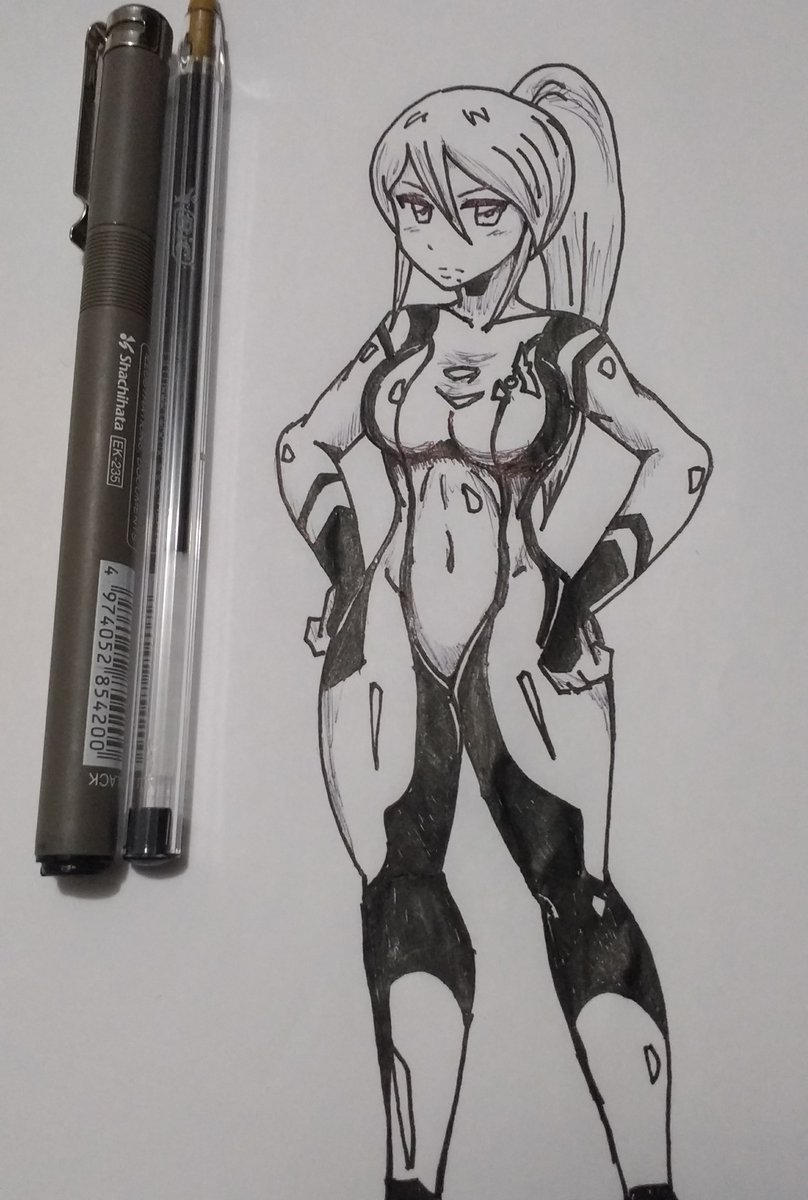 Inktober 2017 - Zero Suit Samus