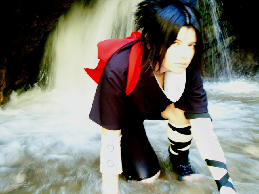 Sasuke Floating Sasuke. waterfalls. 4 by Sasuko555 on DeviantArt