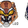 Wolf and Leo helmets