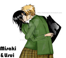 Usui and Misaki KISS