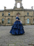 blue 1850s gown by Abigial709b