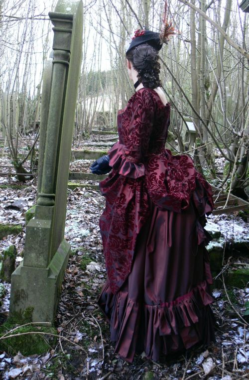 red dress side view