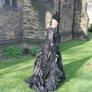 black mourning gown